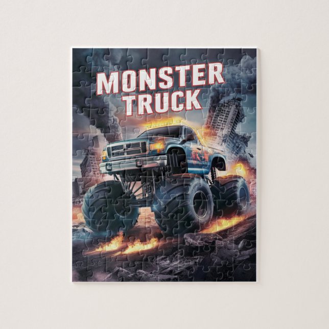Monster Truck Pussel för Barn (Vertikal)