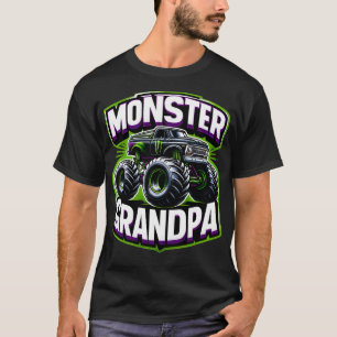 Monster Truck Race Racer Driver Grandpa Fathers Da T Shirt