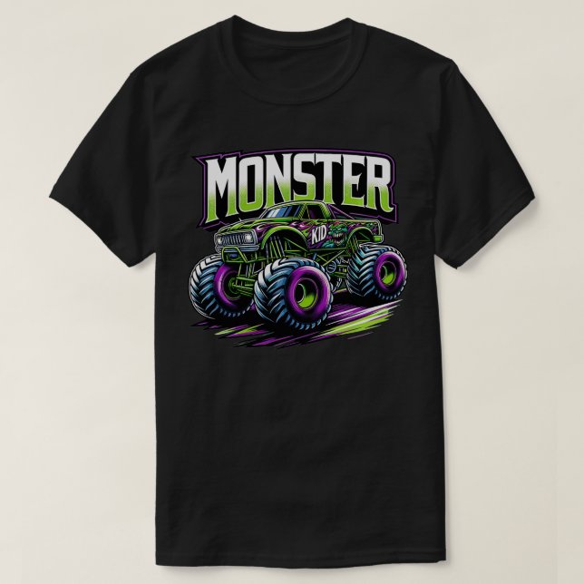 Monster Truck Race Racer Driver Racing Motorsport T Shirt (Design framsida)