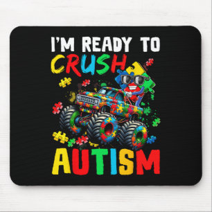 Monster Truck redo att krossa Austim T-shirt Autis Musmatta