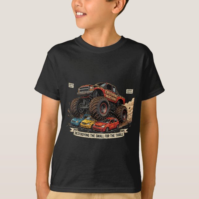 Monster Truck reservdäck T-Shirt för barn  (Framsida)