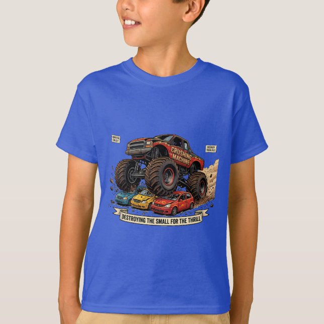 Monster Truck reservdäck T-shirt för barn  (Framsida)