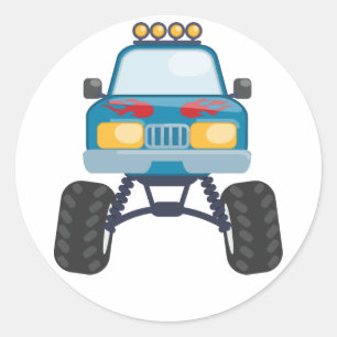 Monster Truck Runt Klistermärke
