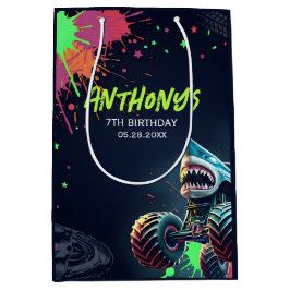 Monster Truck Shark Party Gift Bag