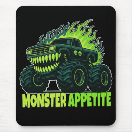 Monster Truck Skräck Flamma Musmatta