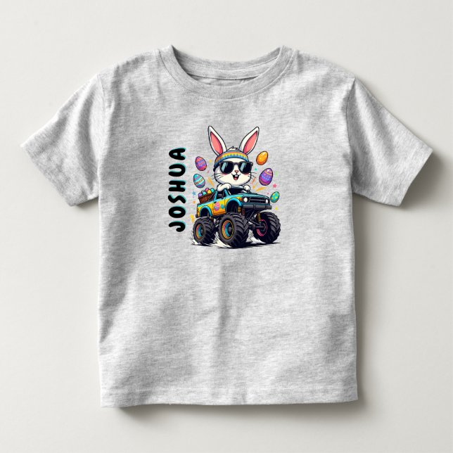 Monster Truck Småbarn Påsk Tröja (Framsida)