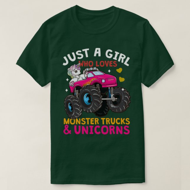 Monster Truck Unicorn 6 T Shirt (Design framsida)