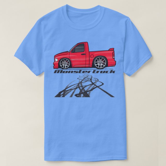 Monster TruckRed 2 T Shirt (Design framsida)