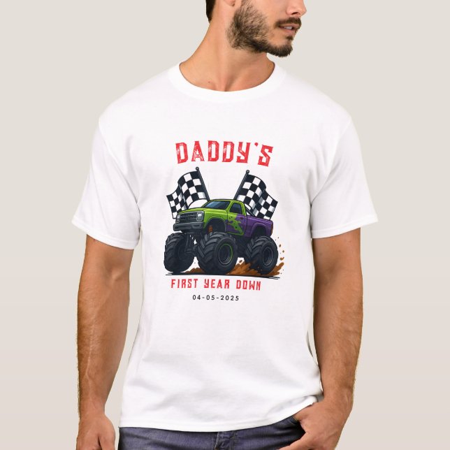 Monster Trucks 1-årsfest  T Shirt (Framsida)