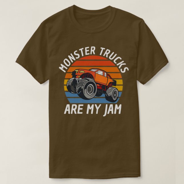 Monster Trucks Are My Jam Big Wheels 3 T Shirt (Design framsida)