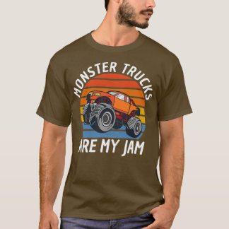Monster Trucks Are My Jam Big Wheels 3 T Shirt