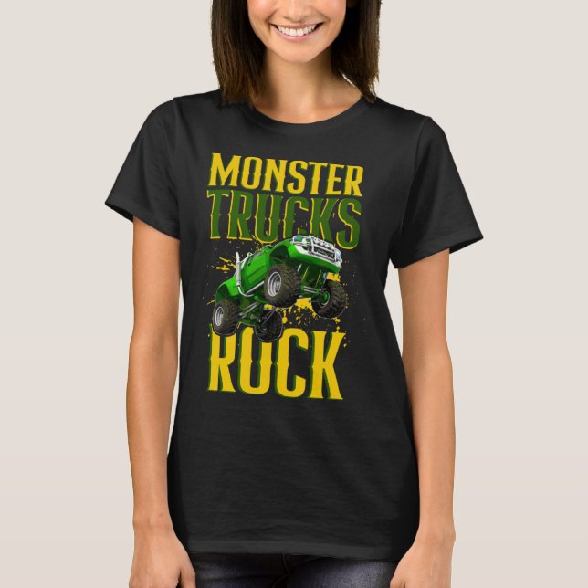 Monster Trucks Are My Jam Monster Trucks  2 T Shirt (Framsida)