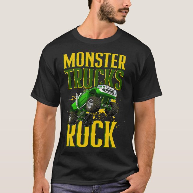 Monster Trucks Are My Jam Monster Trucks  2 T Shirt (Framsida)