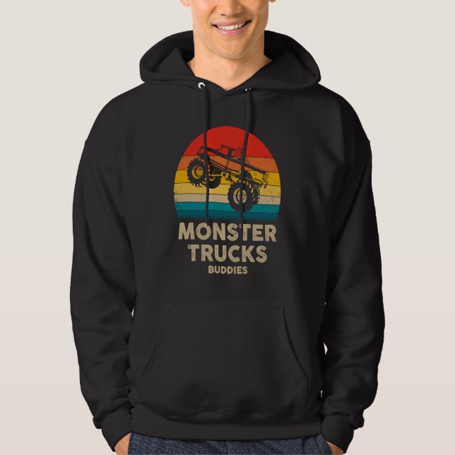 Monster Trucks Buddies  Monster Trucks Are My Jam  Hoodie (Framsida)