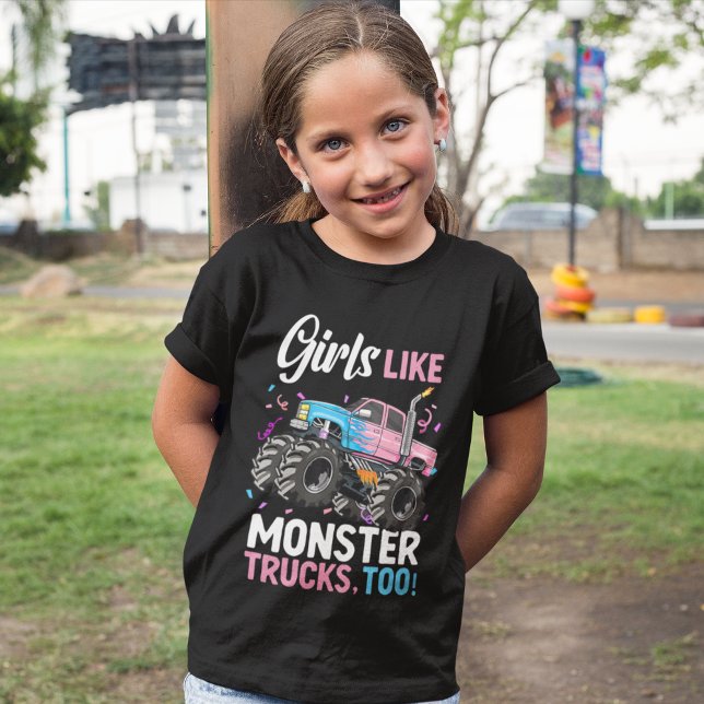 Monster trucks girls like monster trucks t shirt (Skapare uppladdad)