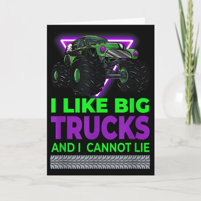 Monster Trucks - I Like Big Trucks And I Cannot Li Kort (Framsida)