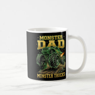 Monster Trucks Pappa Familj Matchande Fars Dag och Kaffemugg