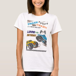 Monster Trucks Pojkfödelsedagsfest Föräldrar T Shirt
