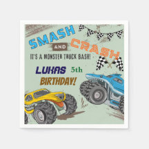 Monster Trucks Pojkfödelsedagsfest