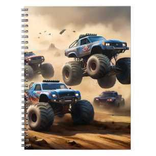Monster Trucks som tävlar i öknen, Anteckningsbok