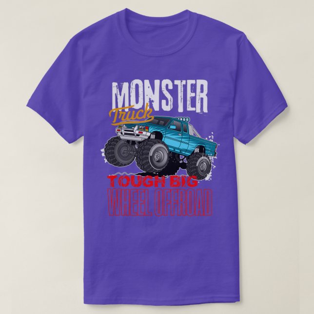 Monster Trucks Tough Big Wheel Offroad 4x4 T Shirt (Design framsida)