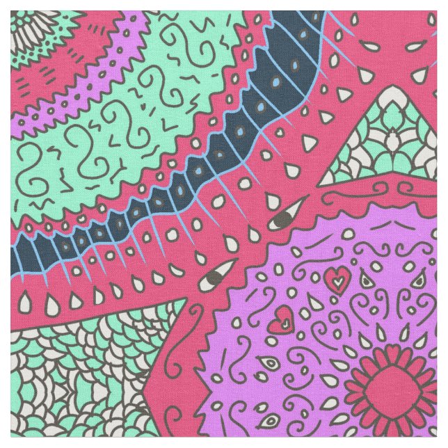 Mönster Tyg (Närbild)