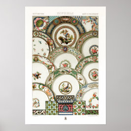 mönster under 1800-talet av Albert Racinet Poster