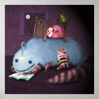 Monster under ed poster