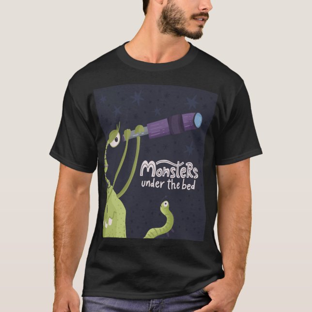 Monster under sängen t shirt (Framsida)