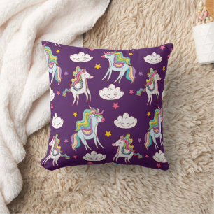 Mönster Unicorn Funny Magic Horse Kudde