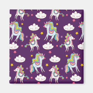 Mönster Unicorn Funny Magic Horse Magnet