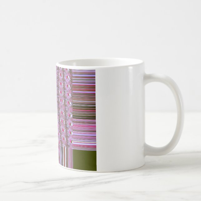 Mönster-utskrift för tät och kompakt Abstrakt Kaffemugg (Höger)