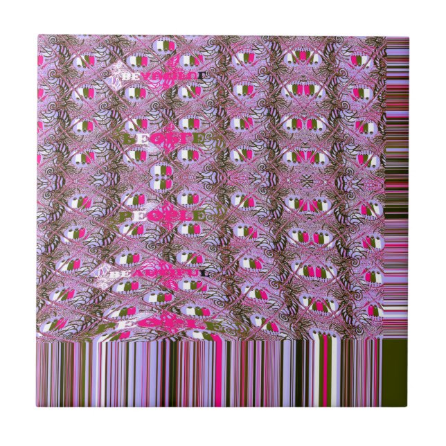 Mönster-utskrift för tät och kompakt Abstrakt Kakelplatta (Framsidan)