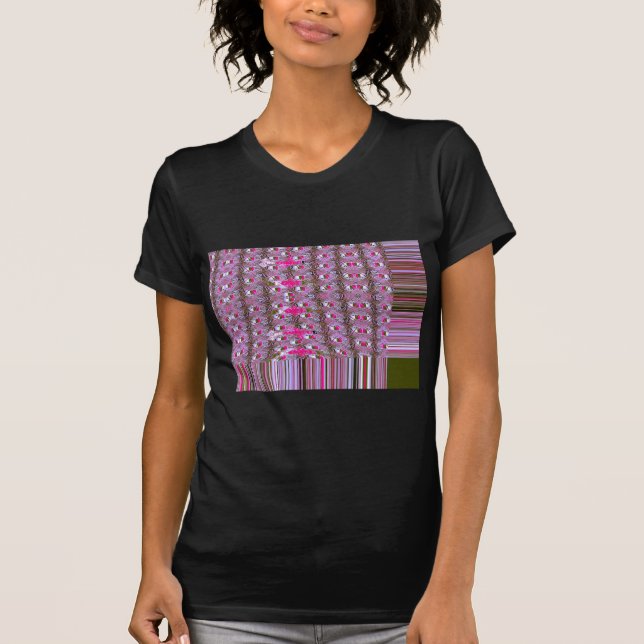 Mönster-utskrift för tät och kompakt Abstrakt T-shirt (Framsida)
