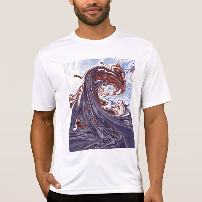 monster vågar | Bästa abstrakt-målning T Shirt (Framsida)