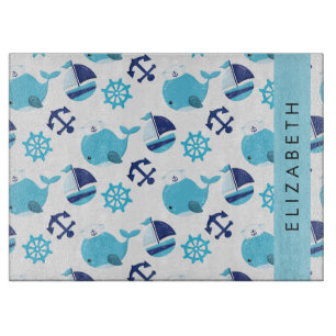 Mönster, valar, blåvalar, ditt namn