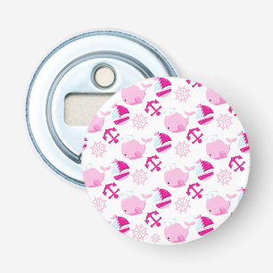 Mönster, valar, råvalar, Rosa valar Flasköppnare