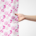 Mönster, valar, råvalar, Rosa valar Sjal<br><div class="desc">Cute,  roligt och nära mönster med rosa valar,  segelbåtar och ankare. Modern gåva och trendig,  perfekt för valet älskare i ditt liv.</div>