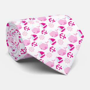 Mönster, valar, råvalar, Rosa valar Slips