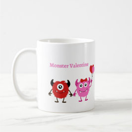 Monster Valentine med Cute Monsters på Kaffemugg