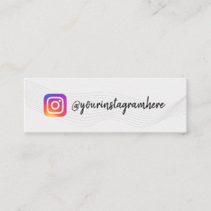 Mönster Vinkarare-instagram-affärskort Mini Visitkort