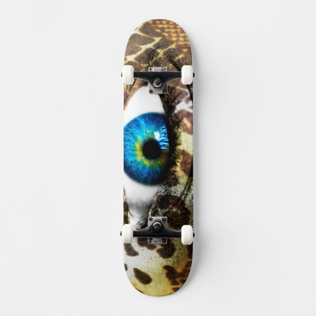 Monster Vision: 7 3/4 Skateboard med Öga-utskrift (Framsida)