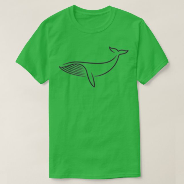 Mönster Whale 12 T Shirt (Design framsida)