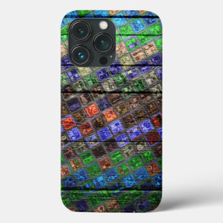 Mönster Wood look #6 i färglöst mosaik
