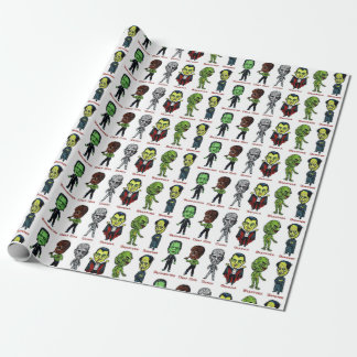 MONSTER WRAPPING PAPPRARE PRESENTPAPPER