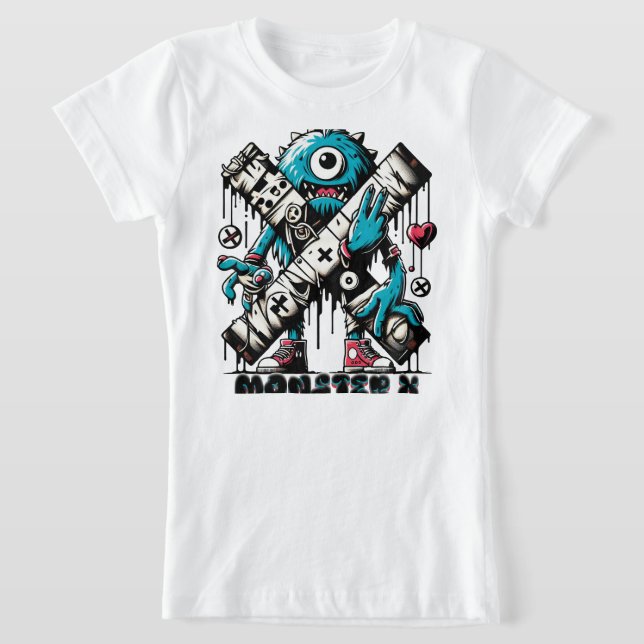 MONSTER X MODELL 001  T SHIRT (Laydown)