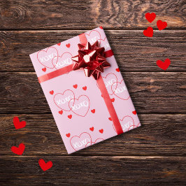 mönster xoxo, kärlek, Papper Presentpapper