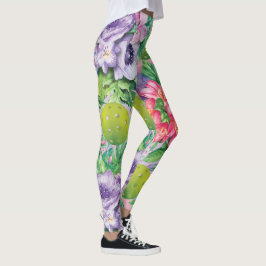 🌸 mönster XXL-utskrift 🌺 Fläktplockleball Leggings