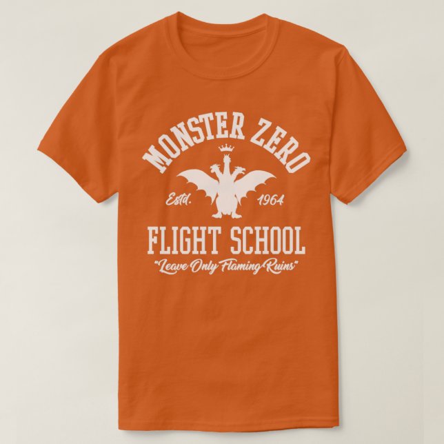 MONSTER ZERO FLIGHT SCHOOL T SHIRT (Design framsida)