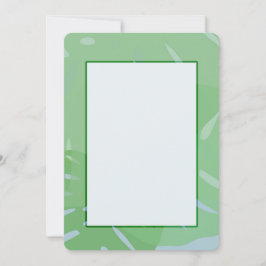 Monstera Abstrakt Gröna Inbjudningar